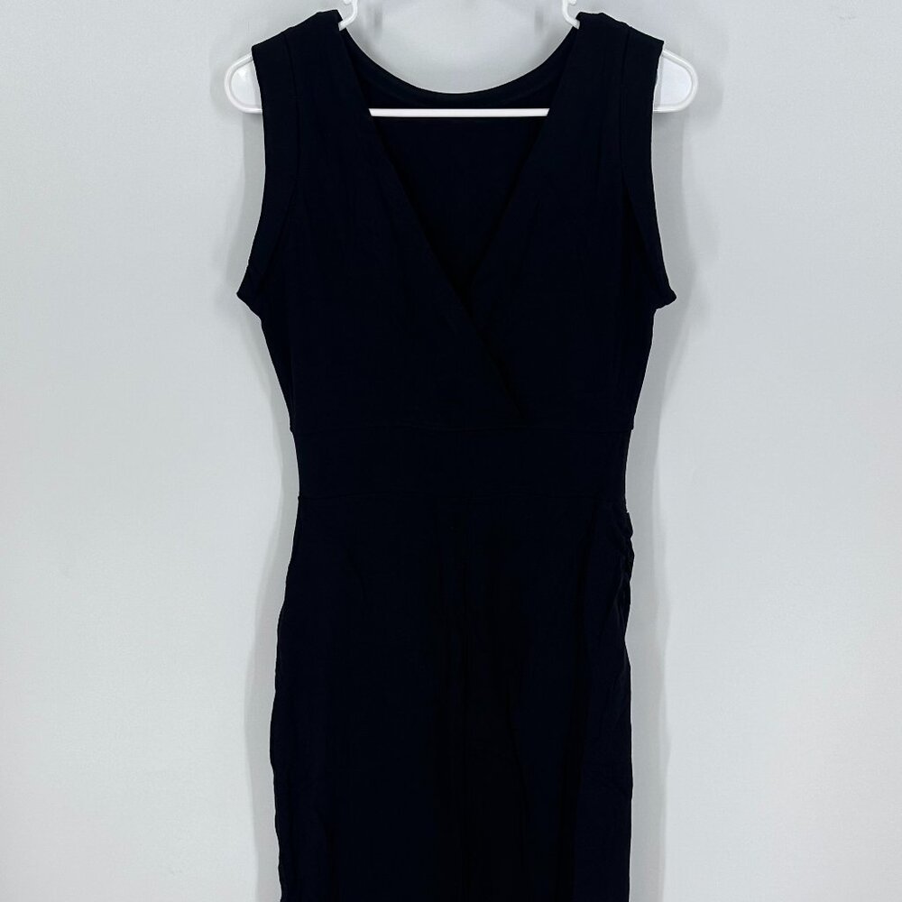 Women's Anthropologie Black Midi Dress S